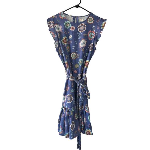 Marine Layer Laney Linen Blend Blue Mini Dress in
Marlin Hibiscus Floral Small - Picture 2 of 12